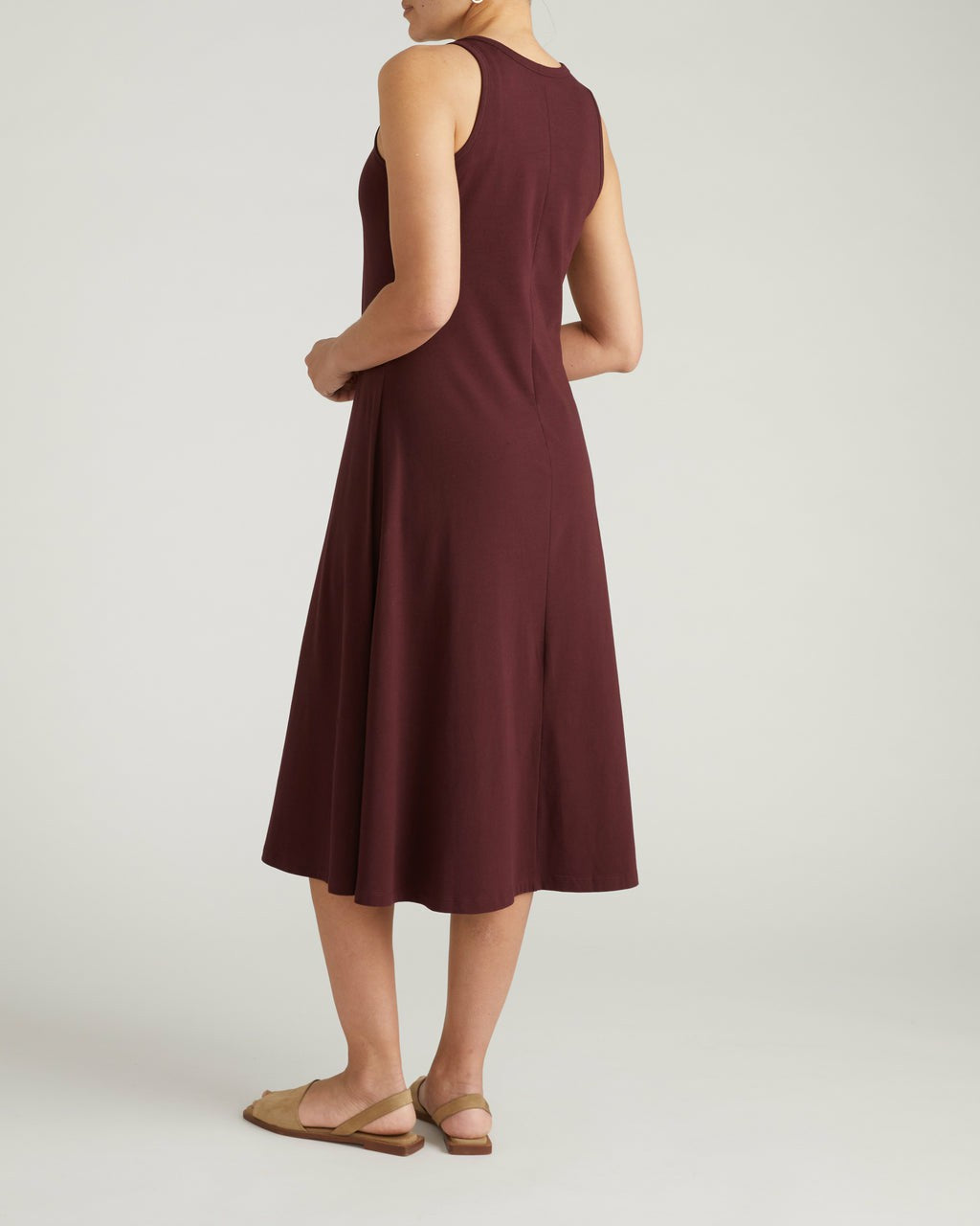 Universal Standard Sardinia Tank Dress - Black Cherry