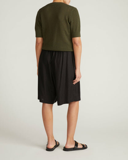 Universal Standard Rosie Pointelle Sweater Top - Camo