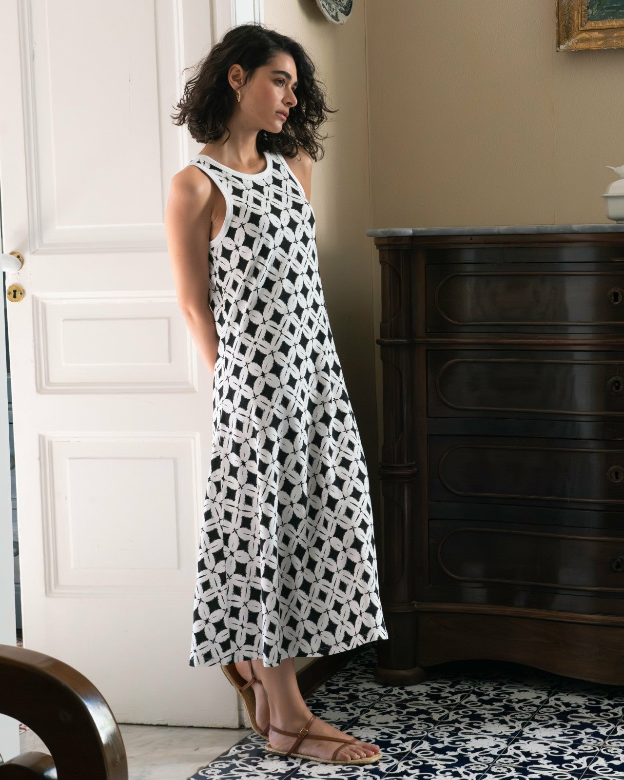 Universal Standard Sardinia Tank Dress - Eclipse Print