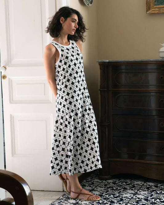 Universal Standard Sardinia Tank Dress - Eclipse Print