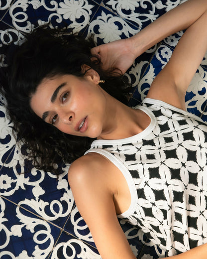 Universal Standard Sardinia Tank Dress - Eclipse Print