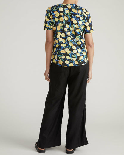 Universal Standard V Rex - Black Limoncello Print