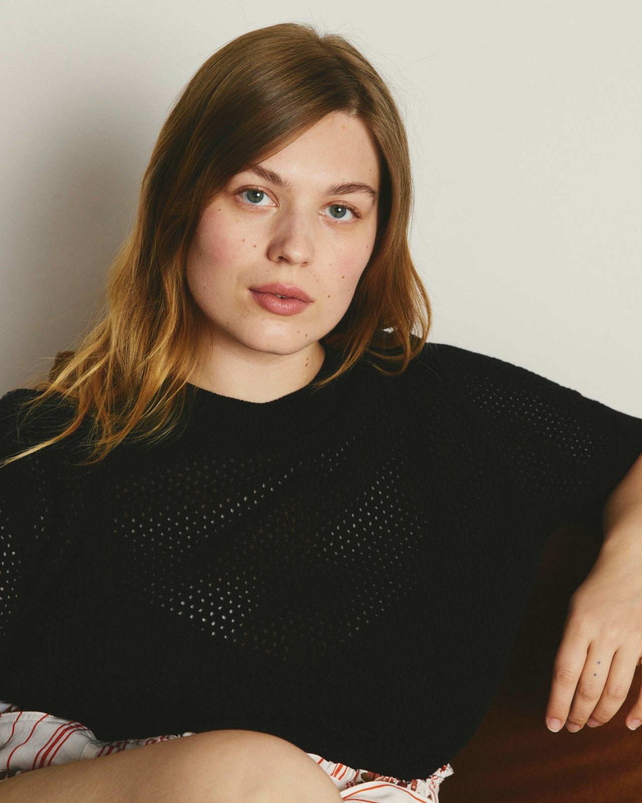 Universal Standard Rosie Pointelle Sweater Top - Black