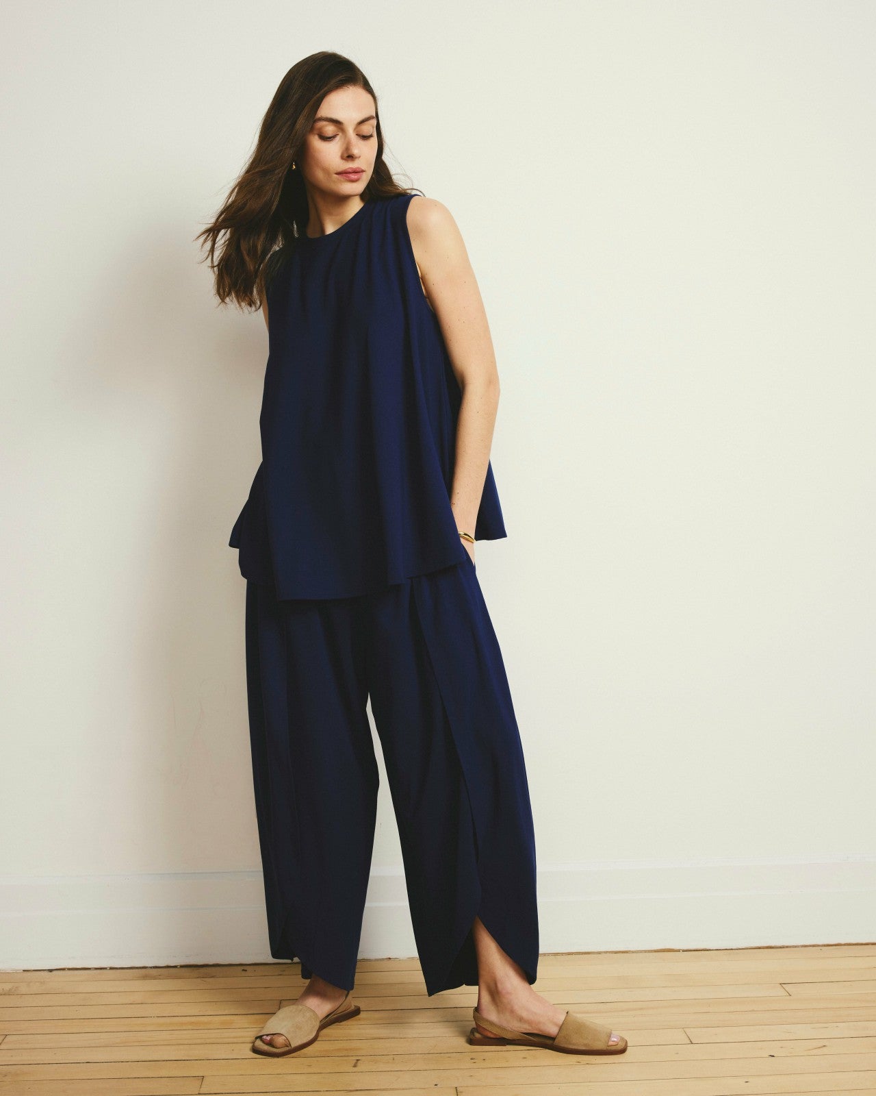 Universal Standard Rey Divine Jersey Pull-On Pants - Cenote