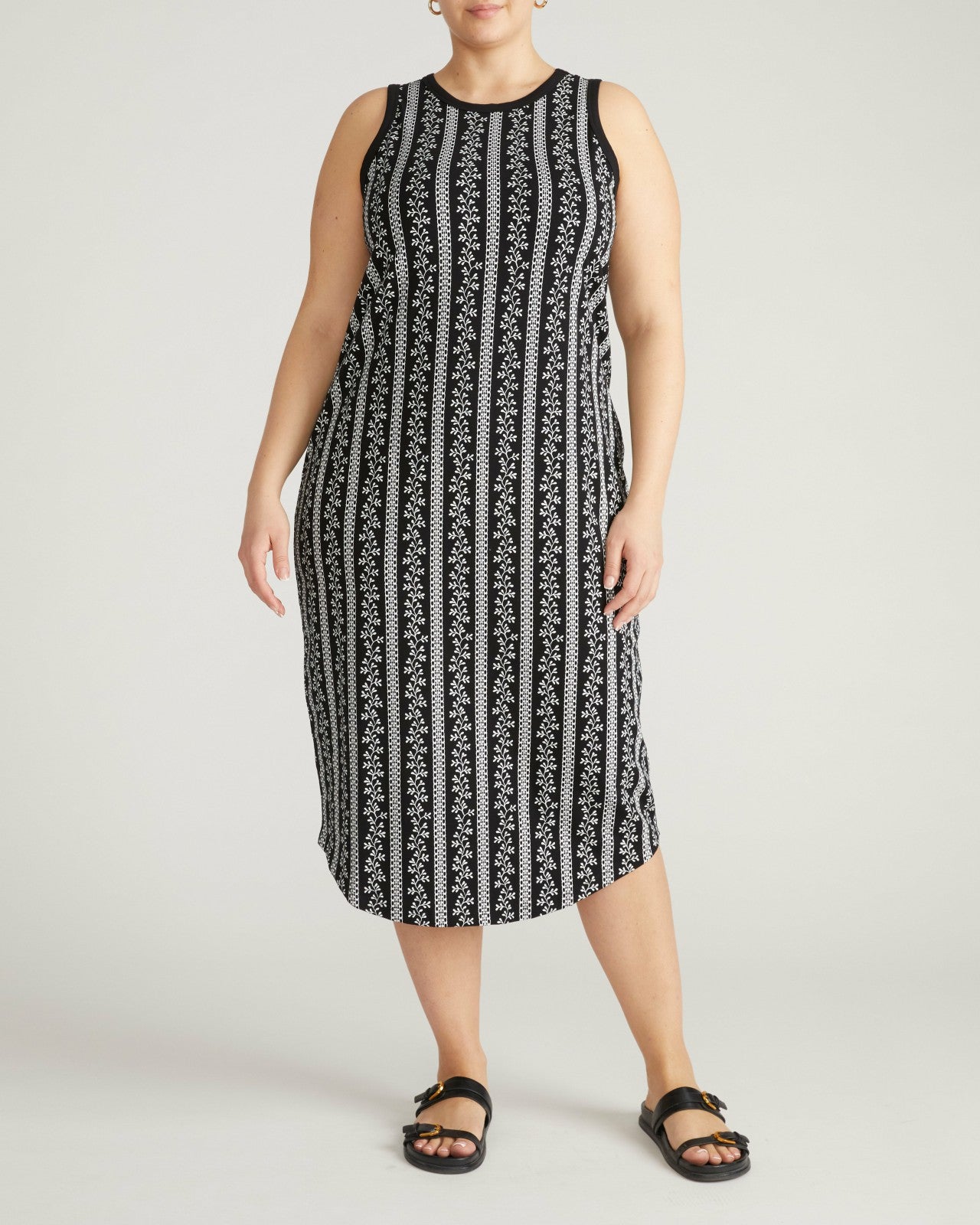 Universal Standard Cai High Neck Tank Dress - Florentine Print