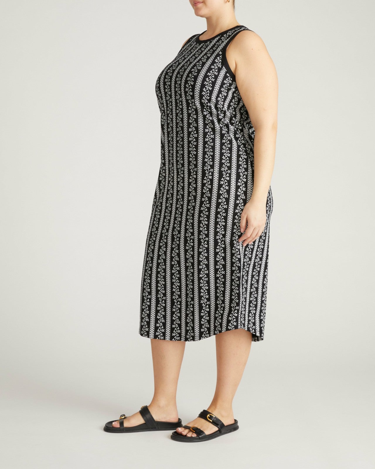 Universal Standard Cai High Neck Tank Dress - Florentine Print