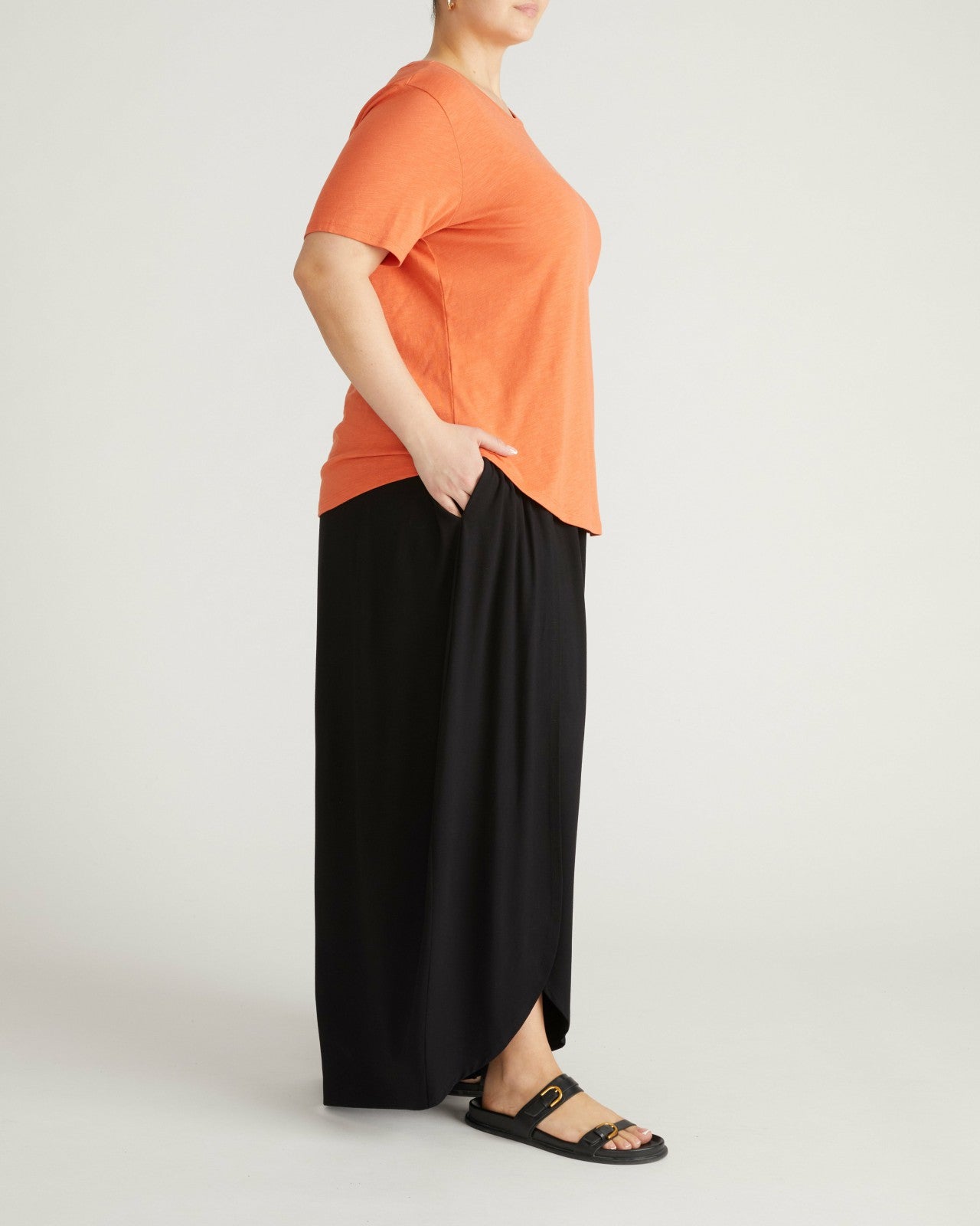 Universal Standard Rey Divine Jersey Pull-On Pants - Black