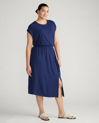Universal Standard Havana Divine Jersey Dress - Cenote