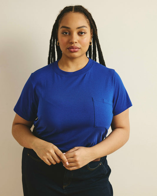 Universal Standard Garcon Tee - Lapis