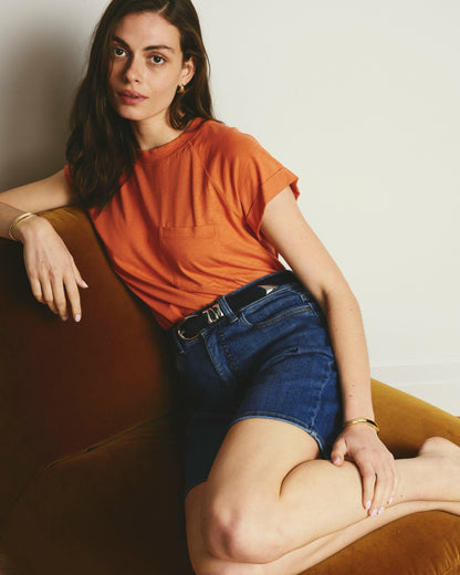 Universal Standard Light-As-Air Boy Tee - Italian Orange