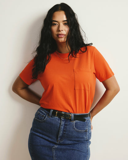 Universal Standard Garcon Tee - Poppy