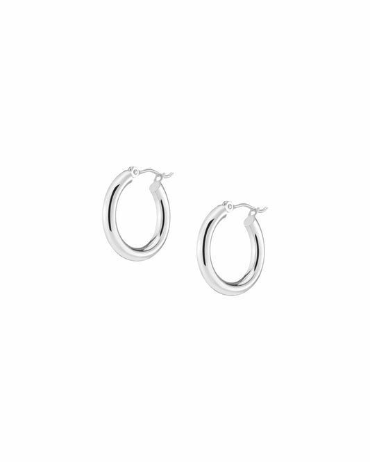 Universal Standard Aurate Silver Hoop Earrings