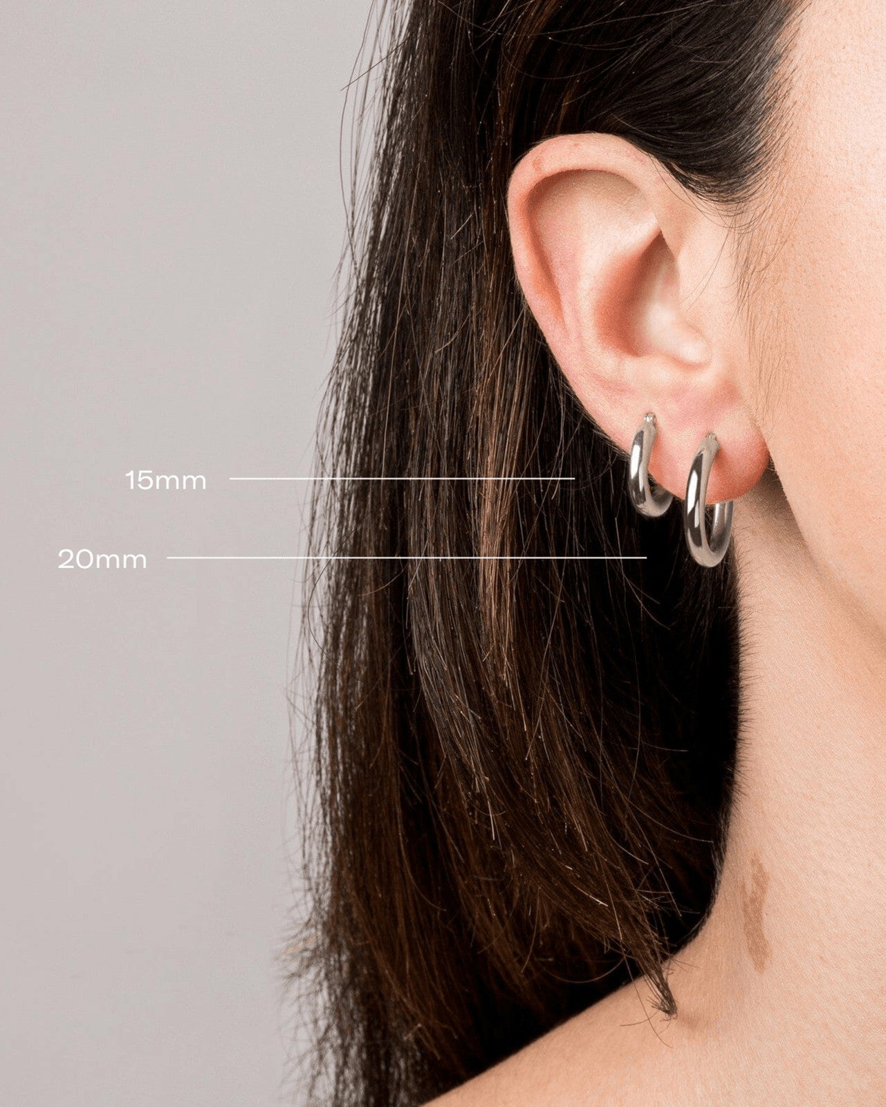Universal Standard Aurate Silver Hoop Earrings