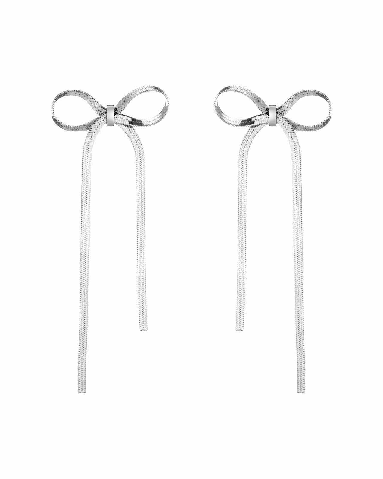 Universal Standard Aurate Herringbone Bow Earrings