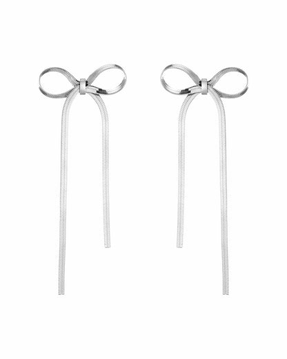 Universal Standard Aurate Herringbone Bow Earrings