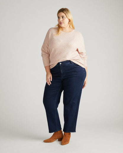 Universal Standard Seine High Rise Straight Leg Jean 29 Inch - Dark Indigo