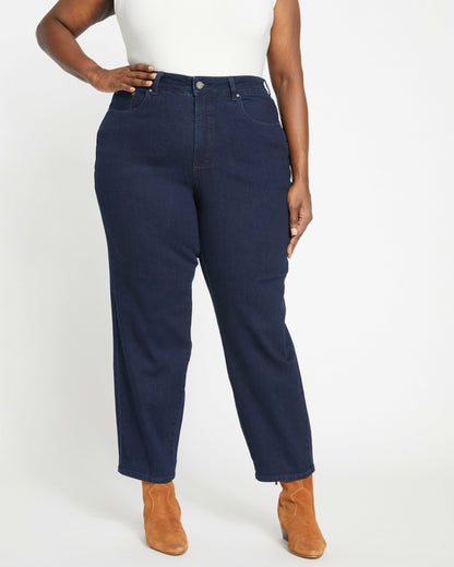 Universal Standard Dylan High Rise Tapered Jeans 29 Inch - Dark Indigo