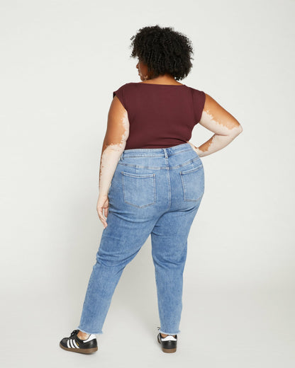 Universal Standard Joni High Rise Curve Slim Leg Jeans 27 Inch - Bright Indigo