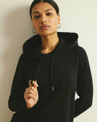 Universal Standard Bree Hooded Sweatshirt Dress - Black