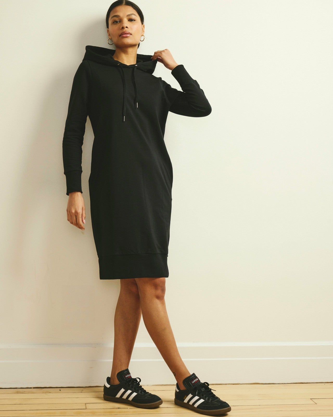 Universal Standard Bree Hooded Sweatshirt Dress - Black