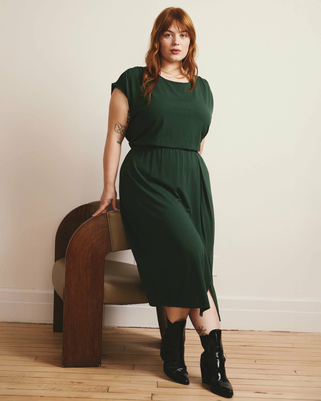 Universal Standard Havana Divine Jersey Dress - Conifer