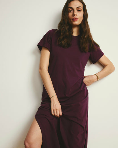 Universal Standard Halie Maxi T-Shirt Dress - Gamay