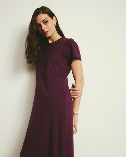 Universal Standard Halie Maxi T-Shirt Dress - Gamay