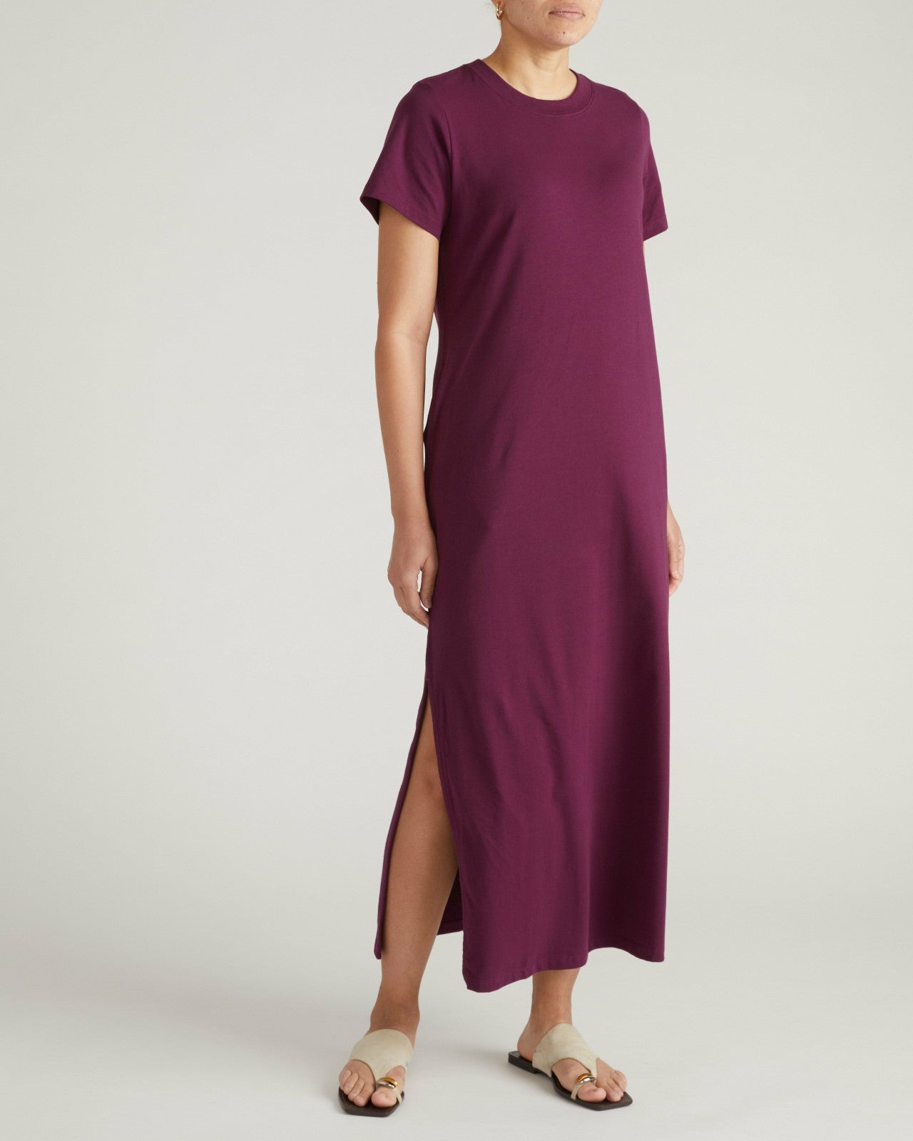 Universal Standard Halie Maxi T-Shirt Dress - Gamay
