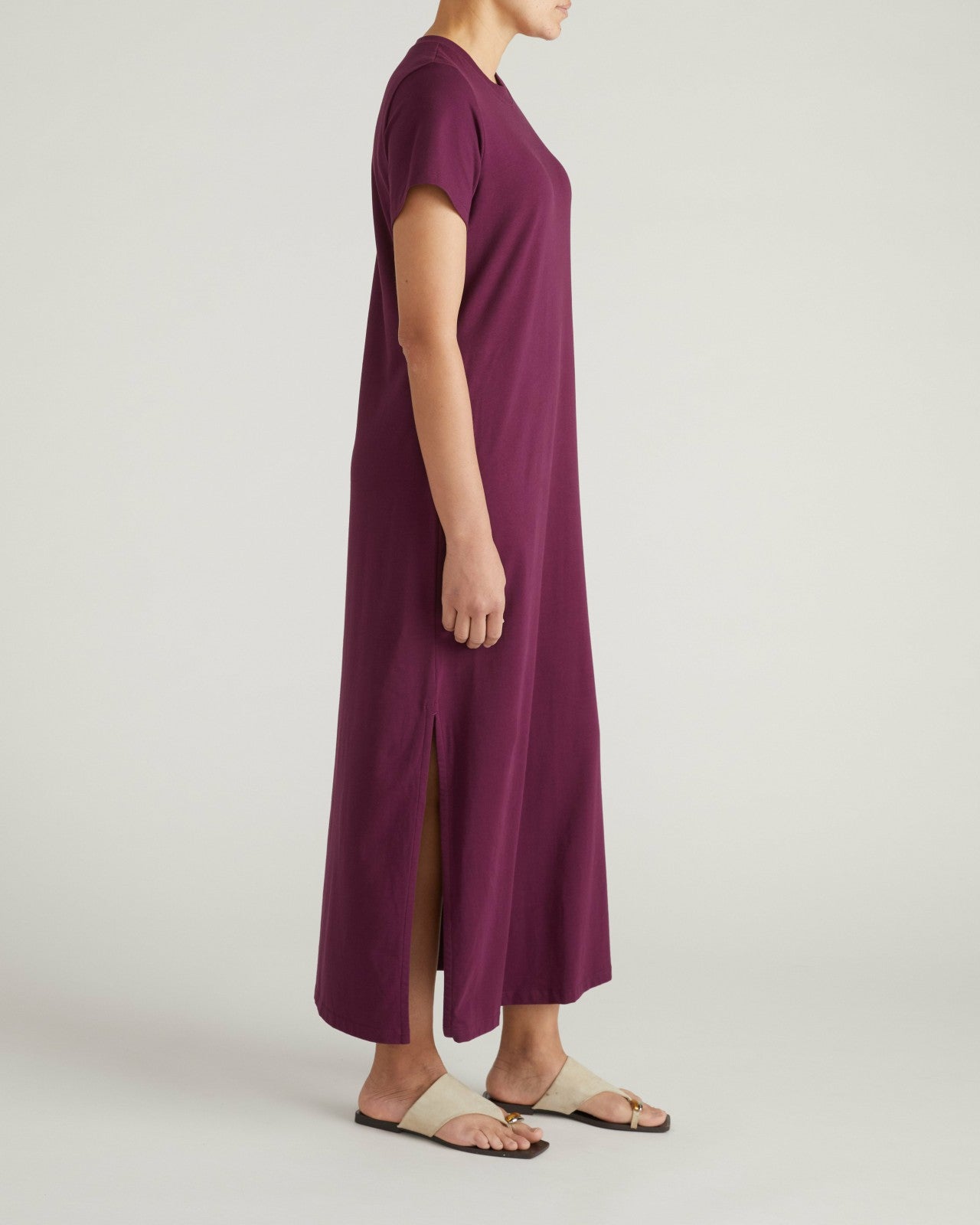 Universal Standard Halie Maxi T-Shirt Dress - Gamay