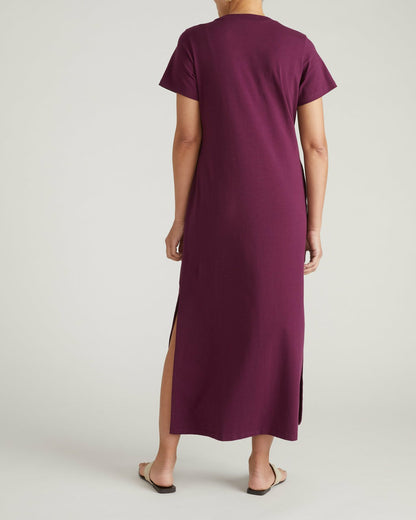 Universal Standard Halie Maxi T-Shirt Dress - Gamay