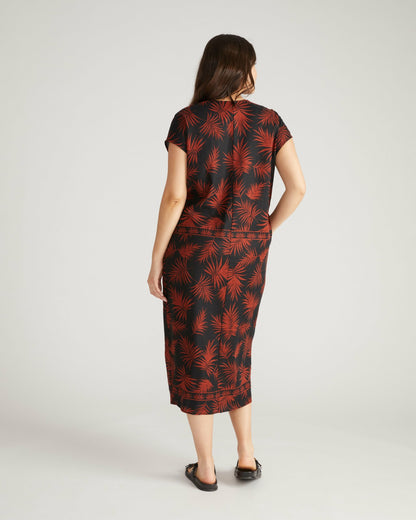 Universal Standard Cabana Linen Blend Kaftan - Bohem Print