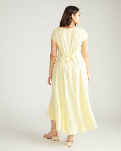 Universal Standard Sunset Linen Blend Flounce Dress - Twinkle