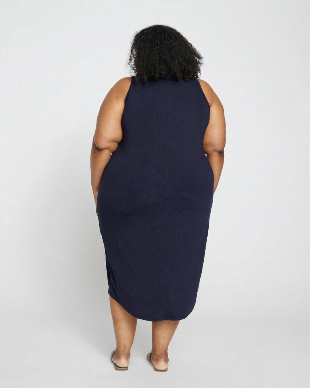 Universal Standard Cai High Neck Tank Dress - Midnight
