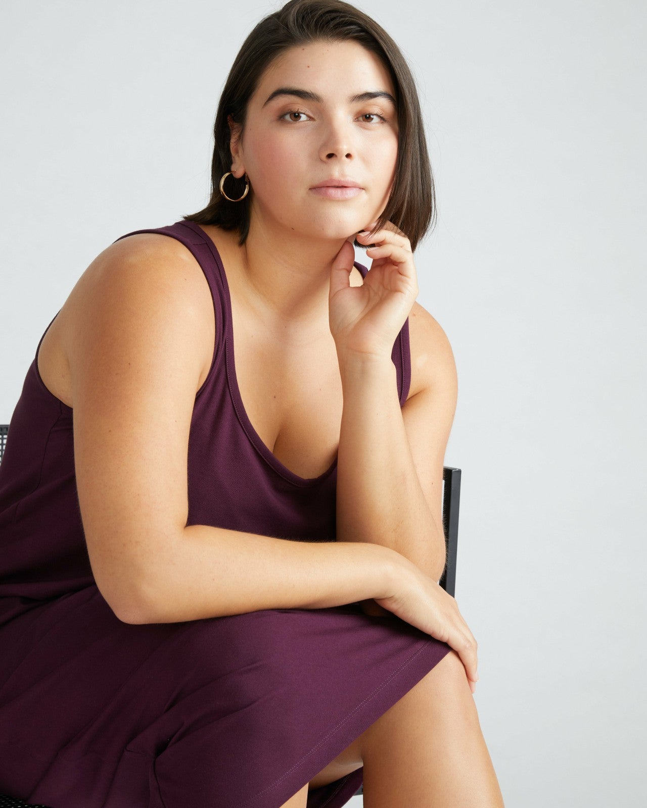 Universal Standard Iconic Geneva Tank Dress - Acai