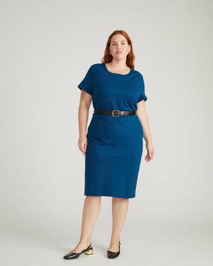 Universal Standard Executive Ponte Dress - Deep Teal