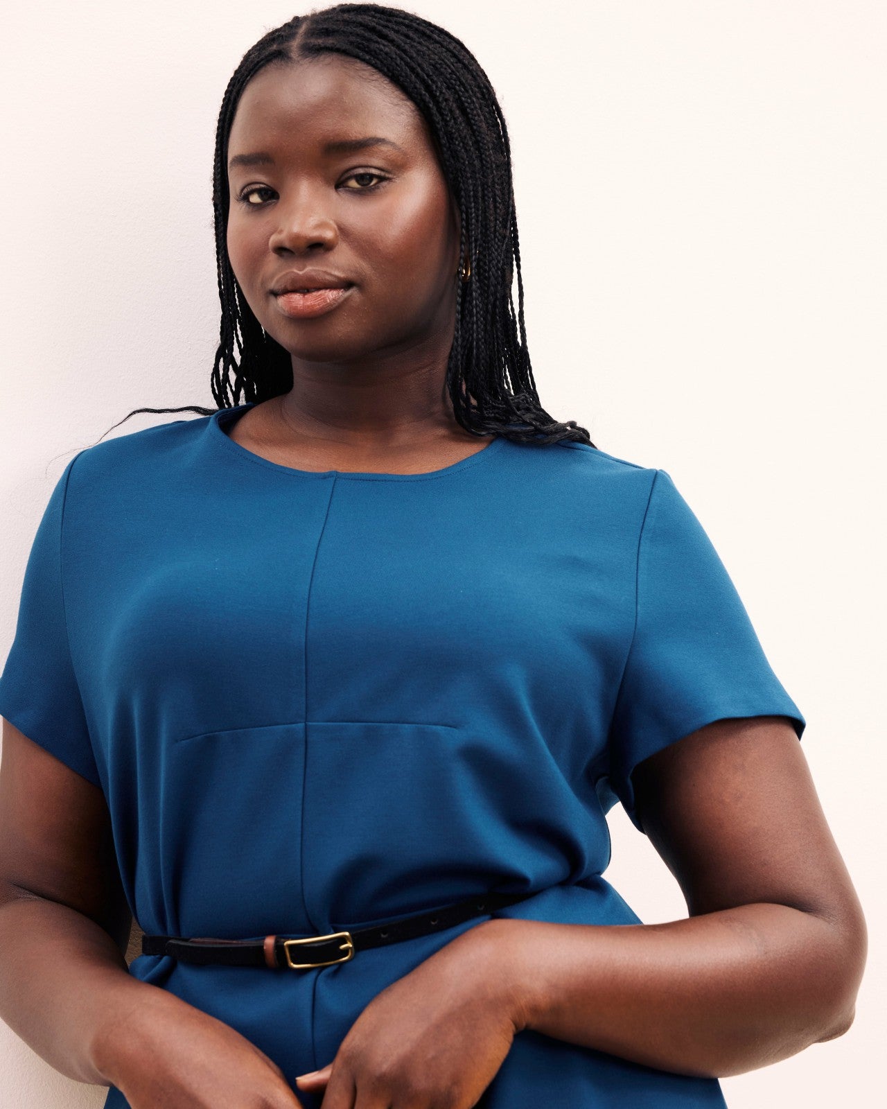 Universal Standard Executive Ponte Dress - Deep Teal
