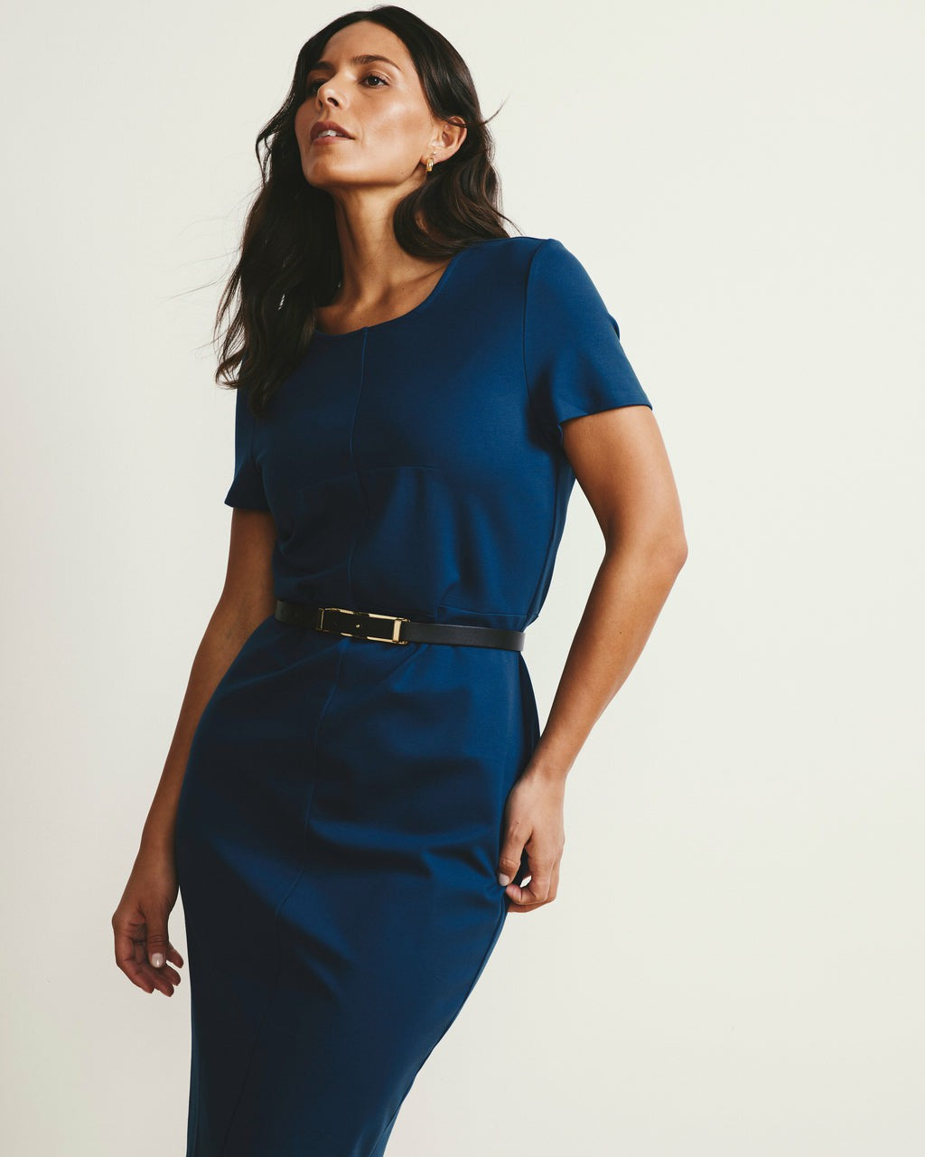 Universal Standard Executive Ponte Dress - Deep Teal