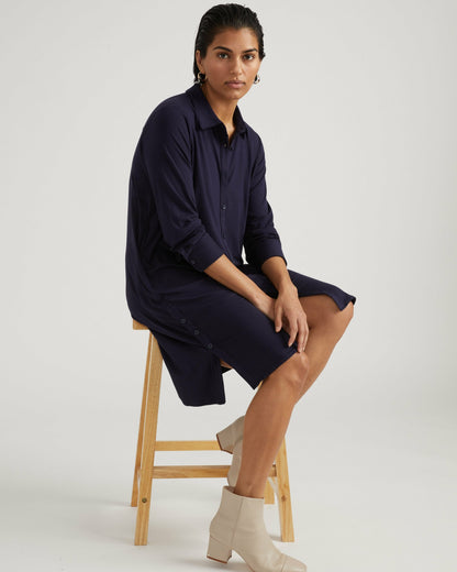 Universal Standard Marcie Liquid Jersey Dress - Midnight