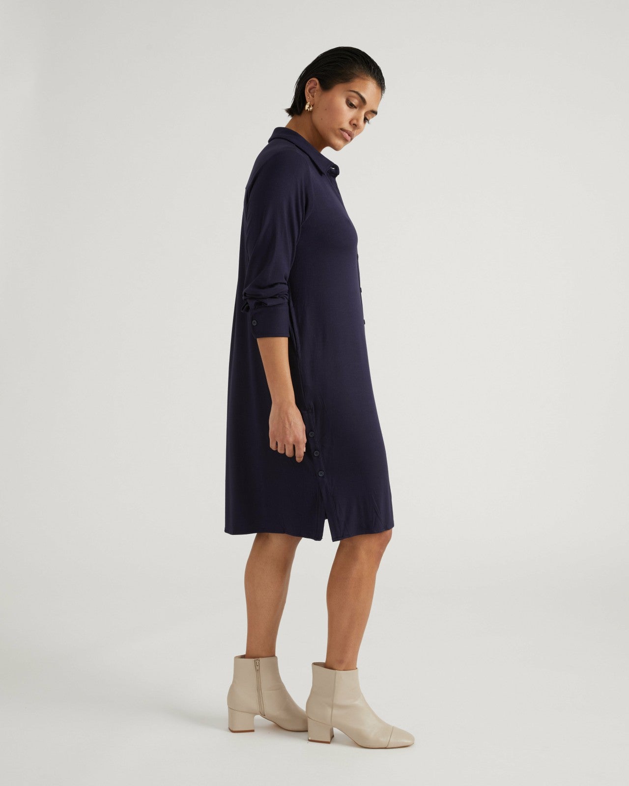 Universal Standard Marcie Liquid Jersey Dress - Midnight