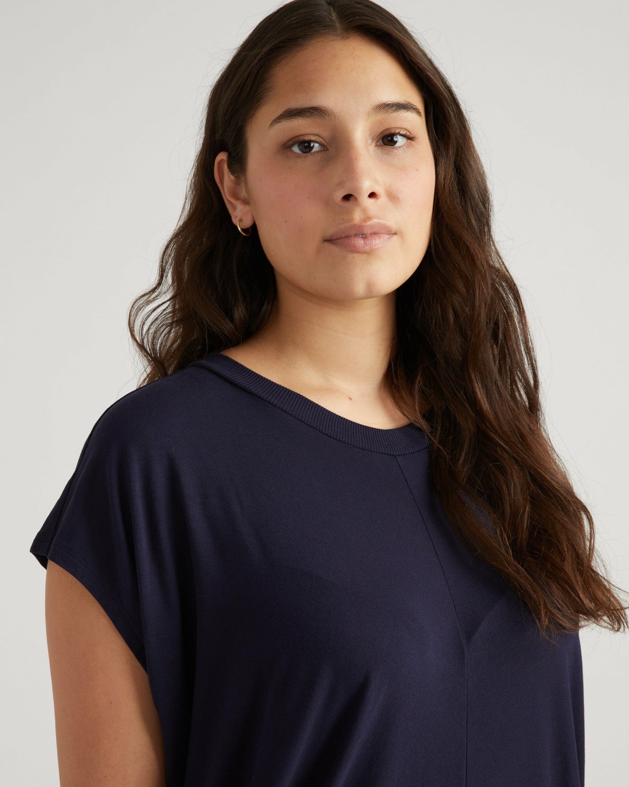 Universal Standard Carrea Relaxed Liquid Jersey Dress - Midnight