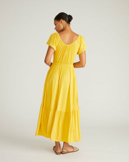 Universal Standard Kahlo Liquid Jersey Dress - Golden Hour