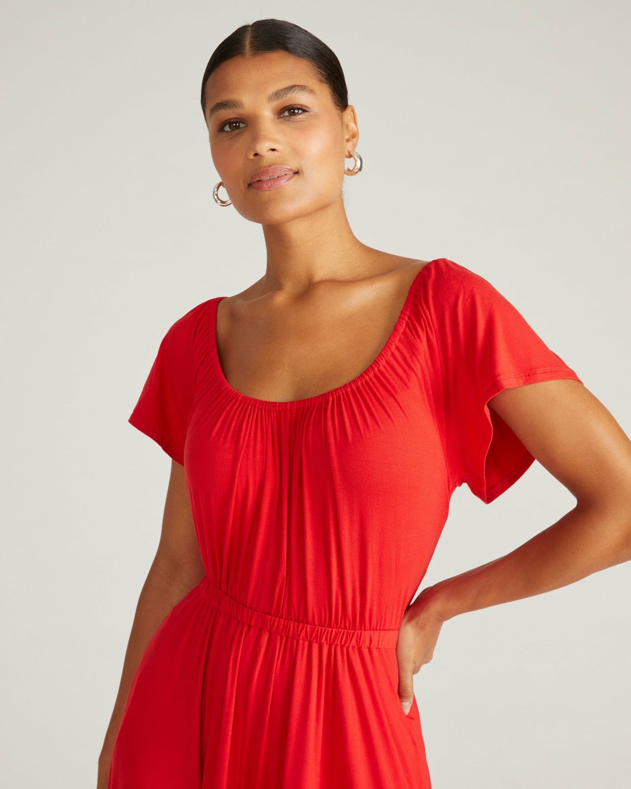 Universal Standard Kahlo Liquid Jersey Dress - Lipstick