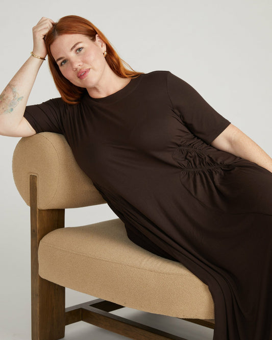 Universal Standard Devi Liquid Jersey Dress - Espresso
