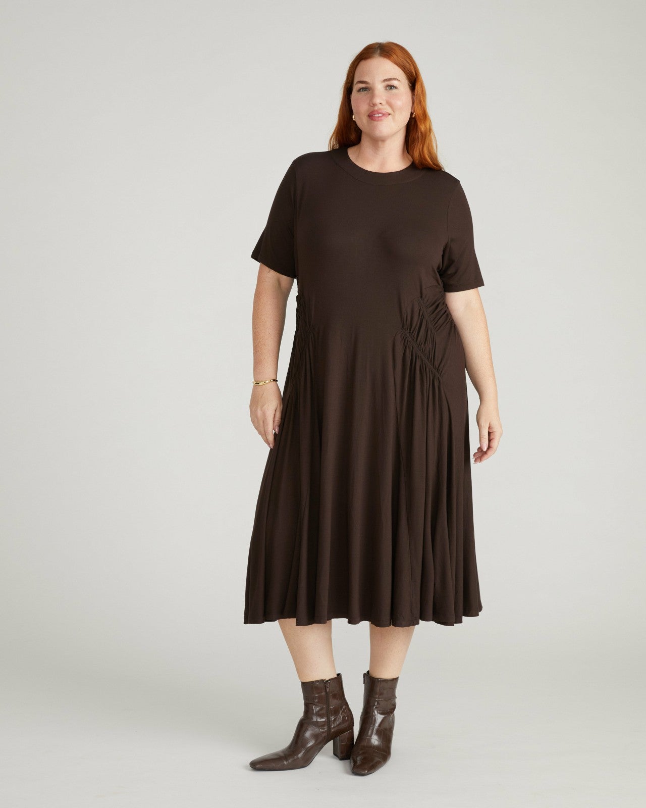 Universal Standard Devi Liquid Jersey Dress - Espresso
