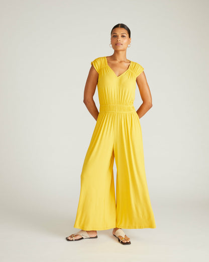 Universal Standard Zoey Liquid Jersey Jumpsuit - Golden Hour