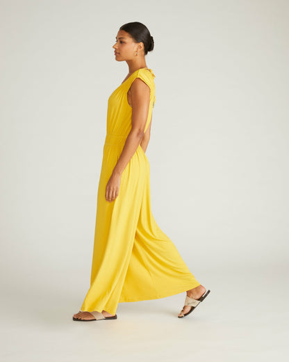 Universal Standard Zoey Liquid Jersey Jumpsuit - Golden Hour