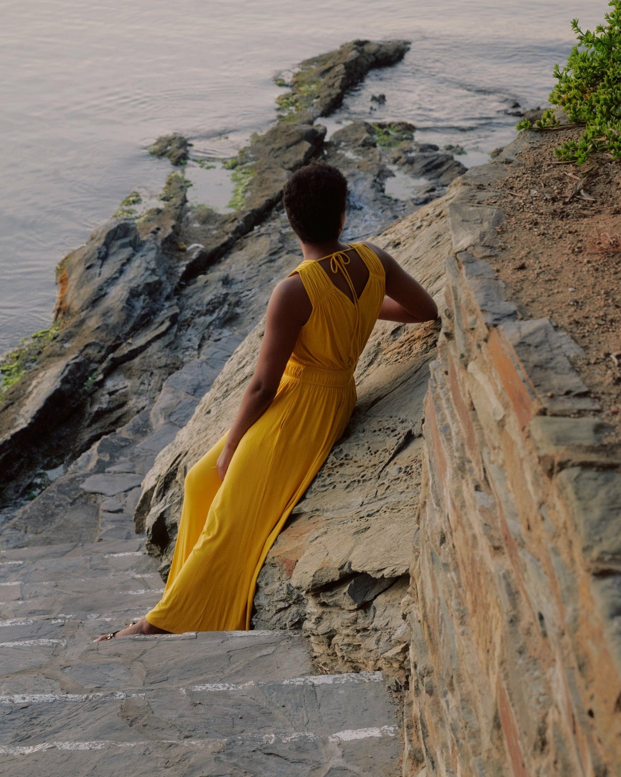 Universal Standard Zoey Liquid Jersey Jumpsuit - Golden Hour