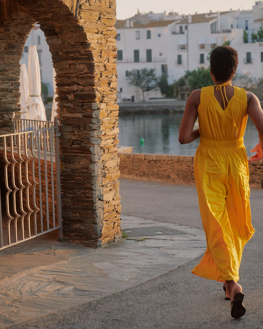Universal Standard Zoey Liquid Jersey Jumpsuit - Golden Hour