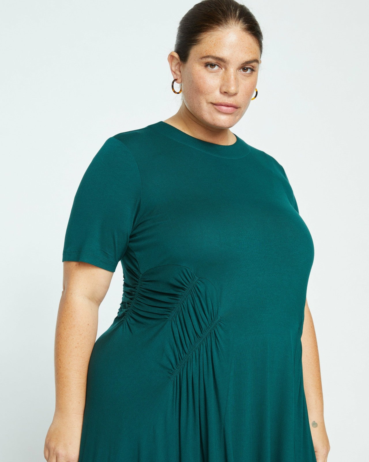 Universal Standard Devi Liquid Jersey Dress - Forest Green