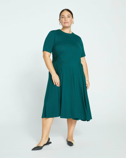 Universal Standard Devi Liquid Jersey Dress - Forest Green
